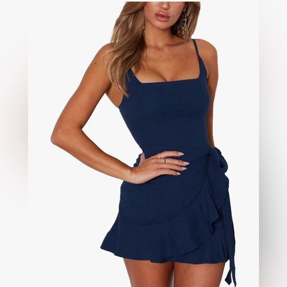 Dresses & Skirts - Elegant Navy Blue Women's Dress